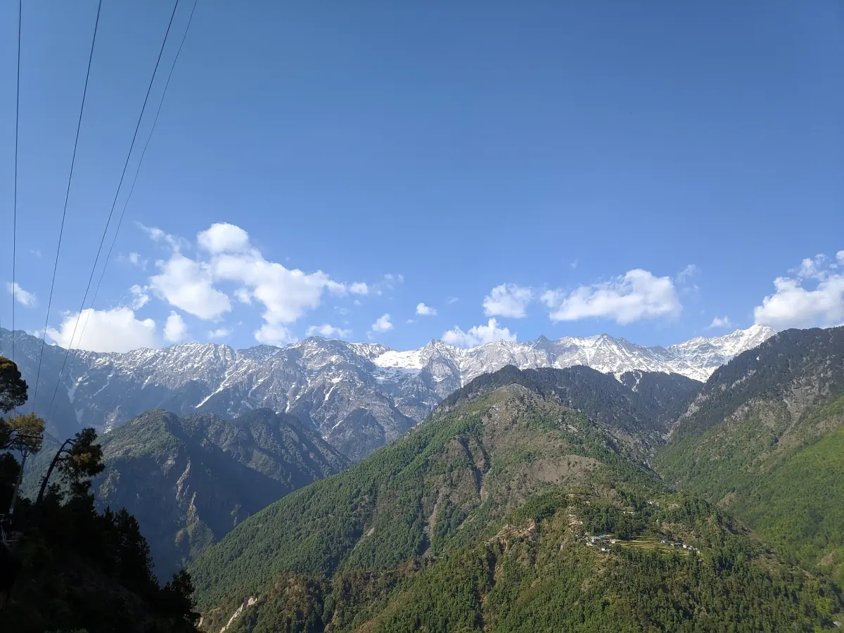 The Dhauladhar range from the Naddi viewpoint