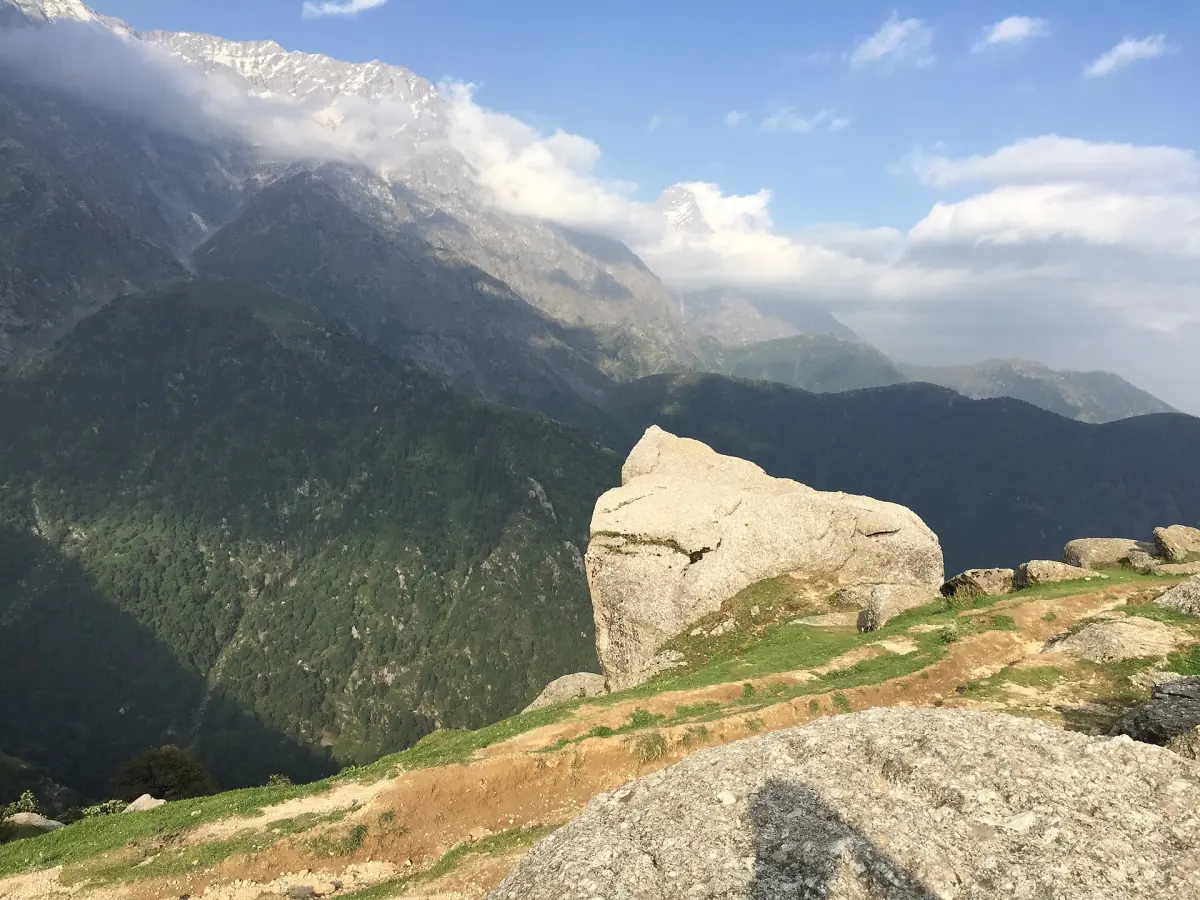 The Dhauladhar range seen from Triund