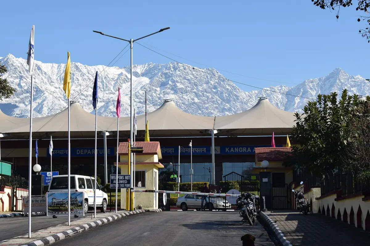 The terminal of Kangra Airport at Gaggal